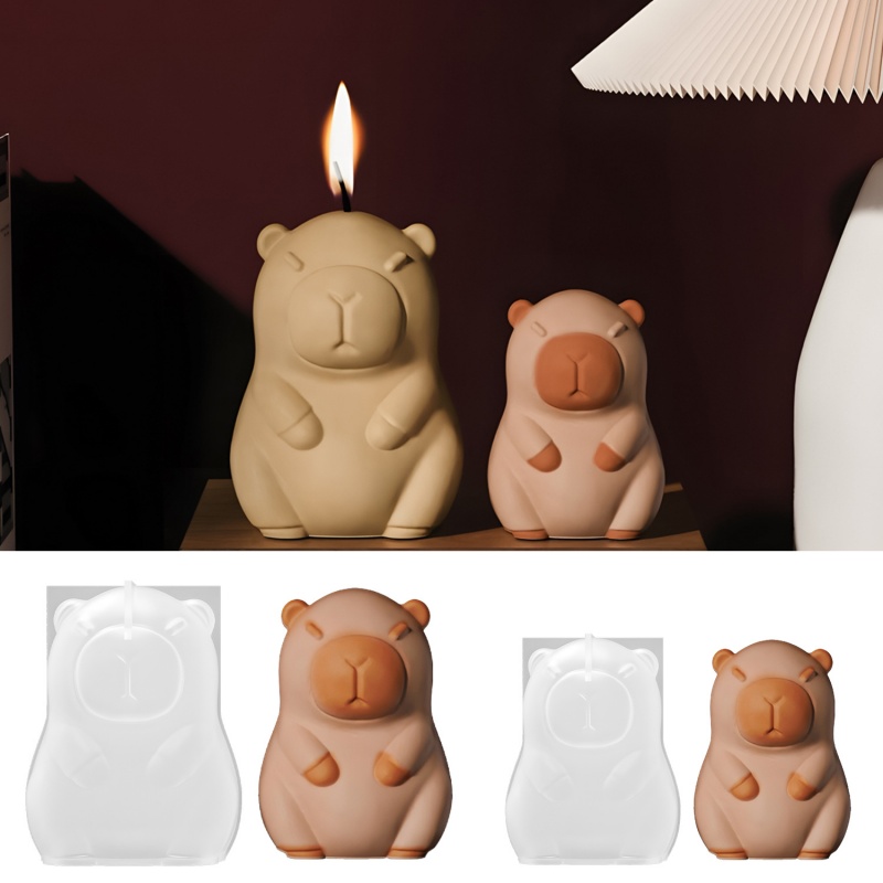 Candle Making Items - Capybara Pudding Baking Silicone Mold DIY