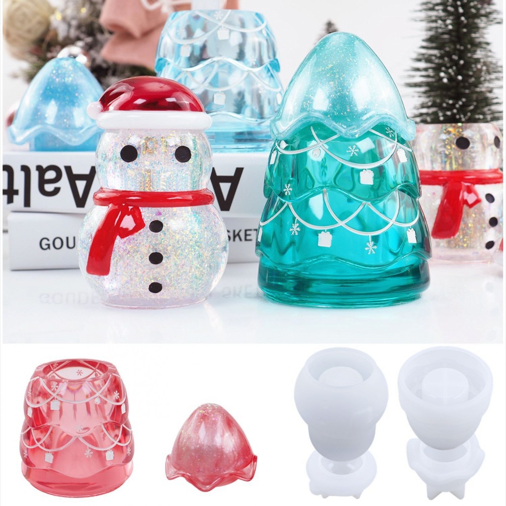 Candle Making Pot - Christmas Storage Jar Epoxy Resin Mold
