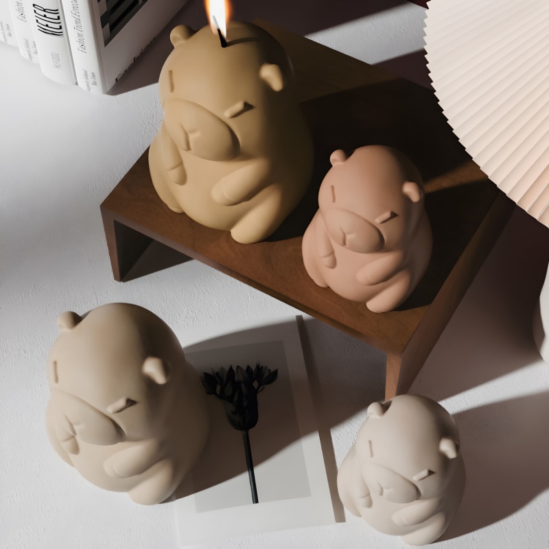 Capybara Pudding Baking Silico - đánh giá và giá Candle Making Items