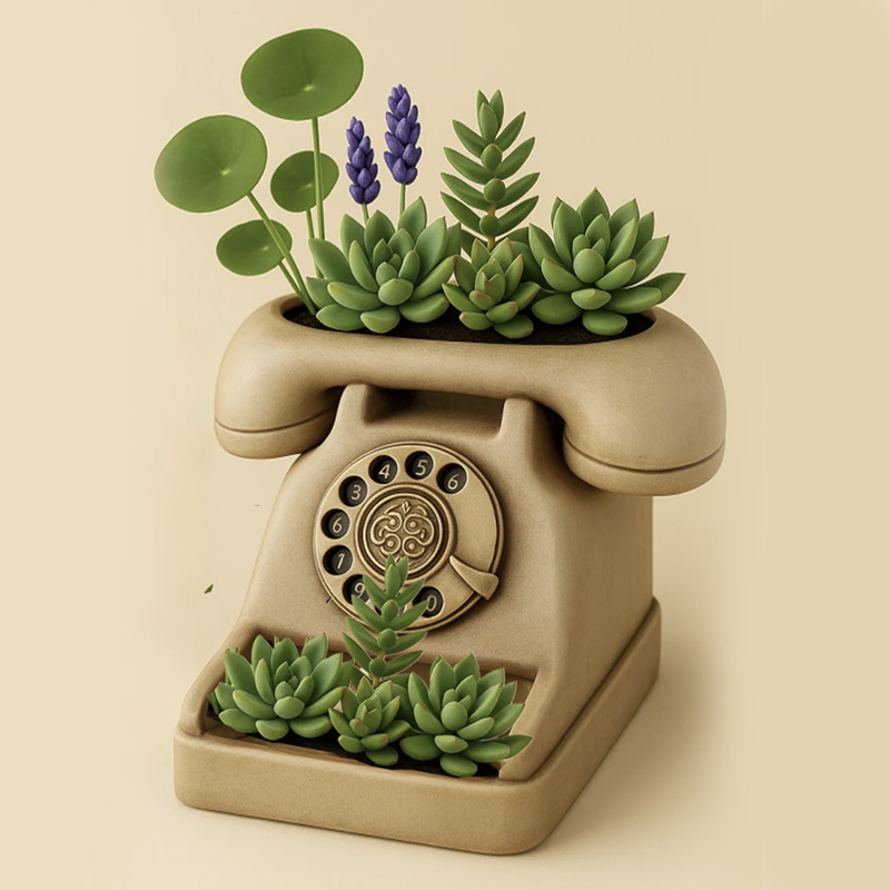 3D Vintage Rotary Telephone Su - đánh giá và giá Candle Making Pot