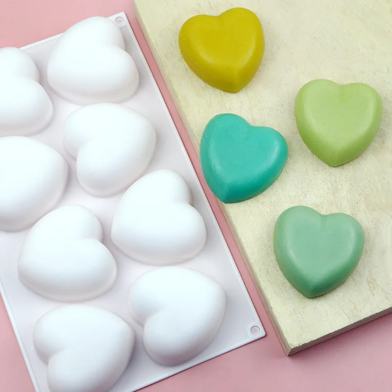Love Heart Silicone Soap Mold  - đánh giá và giá Candle Making Items
