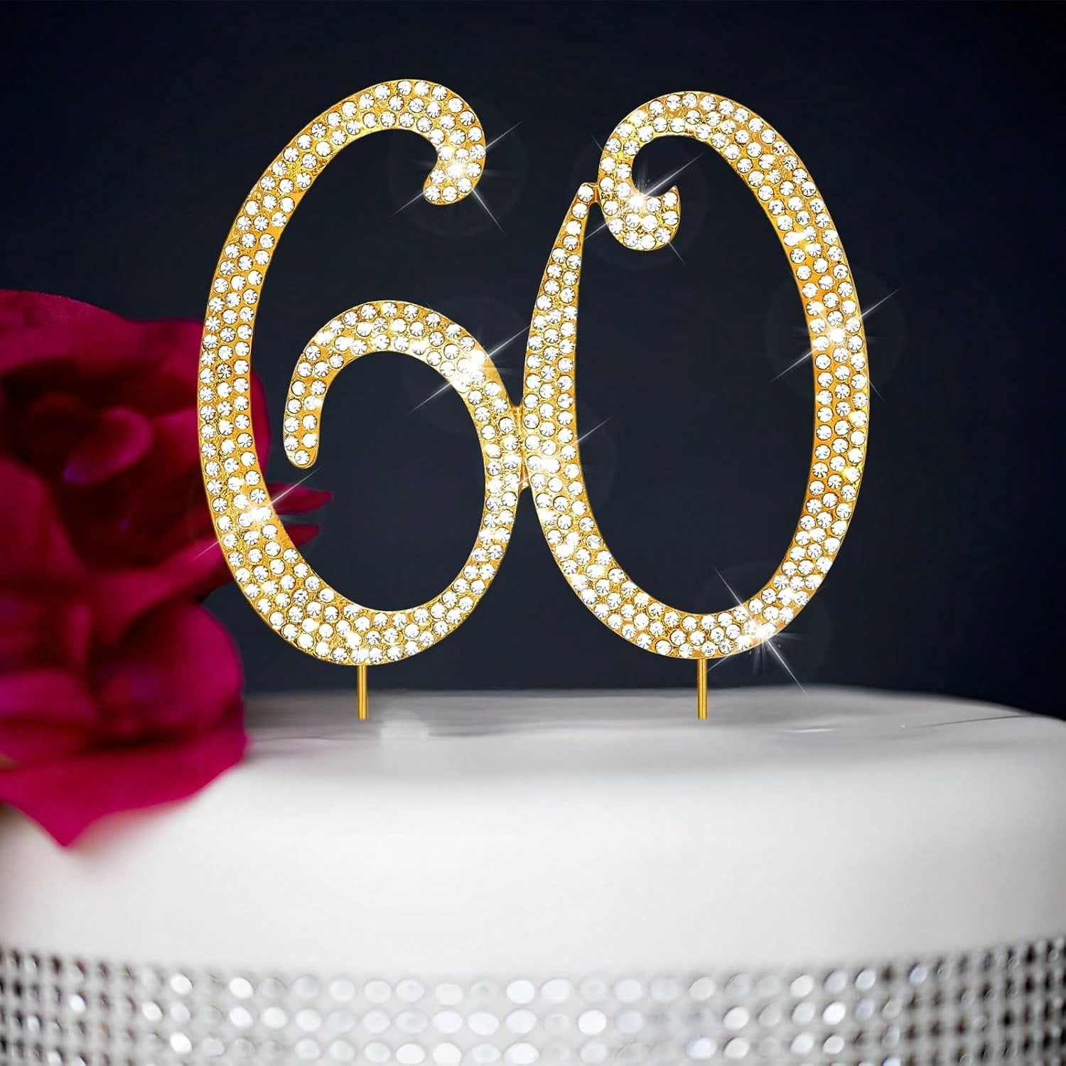 Large Gold Rhinestone Number C - đánh giá và giá Candle Making Items
